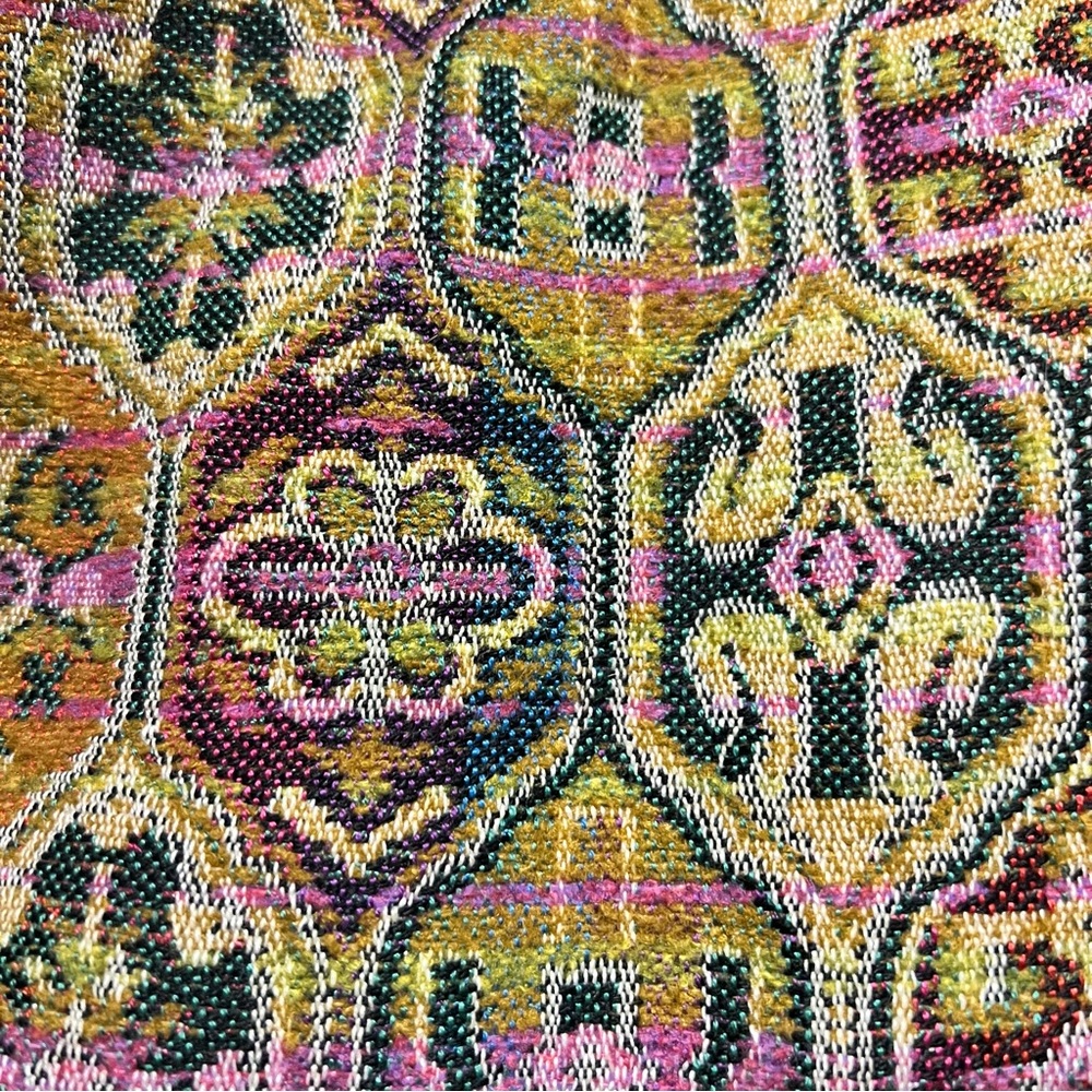 Vintage Multicolor Tapestry Women's Blazer Jacket - Picture 4 of 4